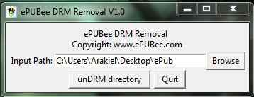 epubee drm removal freeware