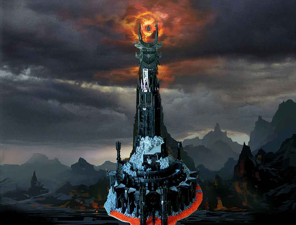 Lego Seigneur Des Anneaux Sauron Brickworld 2011 | La tour sombre en Lego (Barad-dûr) du film le