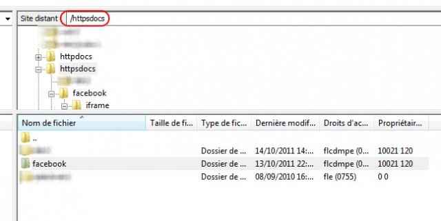 Le répertoire httpsdocs sur les serveurs