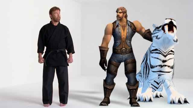 Un pub de Wow avec chuck Norris