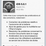 MAJ ios 5.0.1 firmware