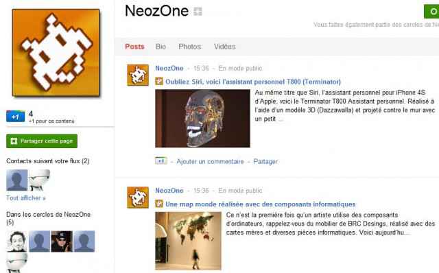 Un tutoriel pour créer une page Google+