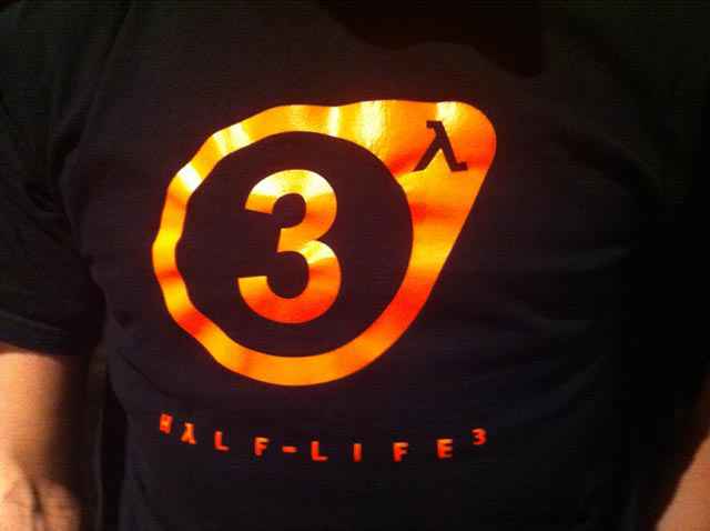 Half life 3 sur un tee shirt