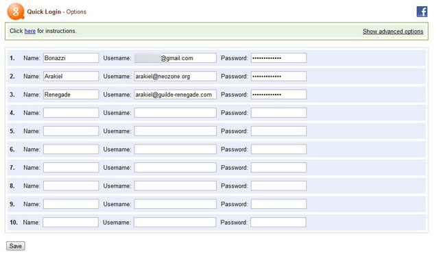 Quick Login - Un plugin qui facilite le multi-compte