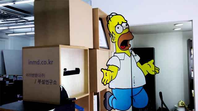 Fresques 3D de Homer, Batman et Transformers