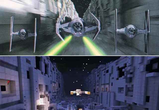 Reconstitution StarWars dans Minecraft