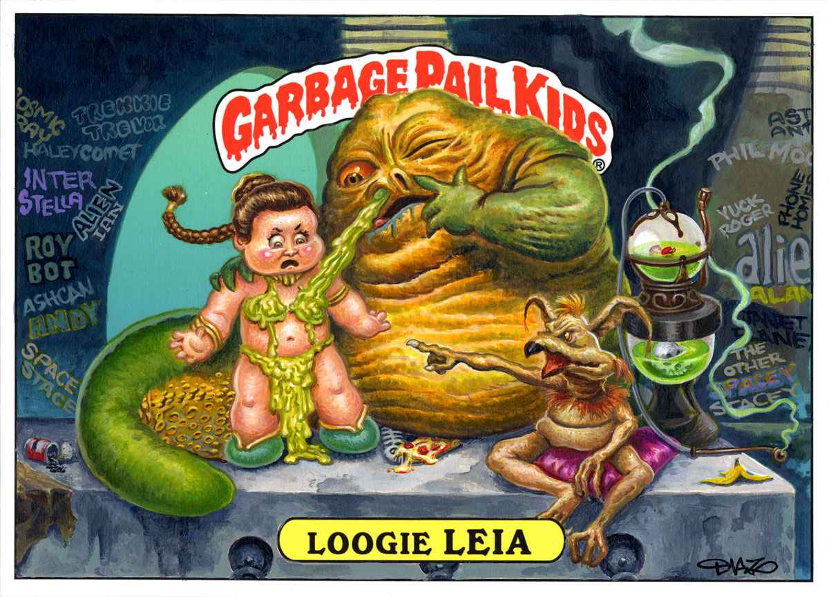 Une carte Star Wars version « Garbage Pail Kids» (Les crados)