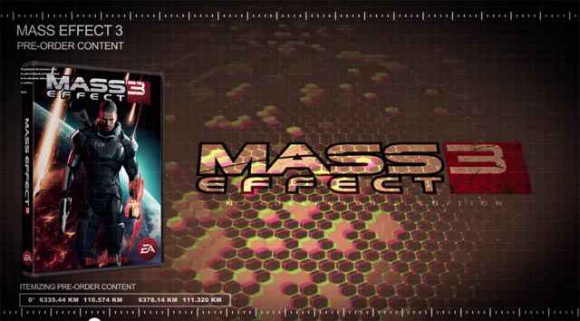 Mass Effect 3 - Des items exclusifs pour les précommandes