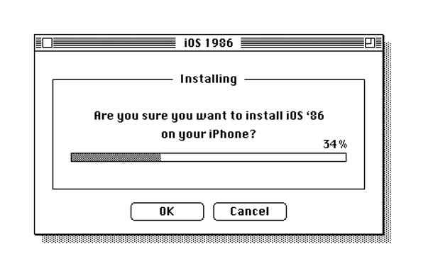 iOS 86: Macintosh - Un concept rétro pour l'iPhone