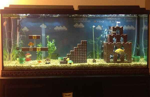 Un incroyable aquarium Mario en Lego