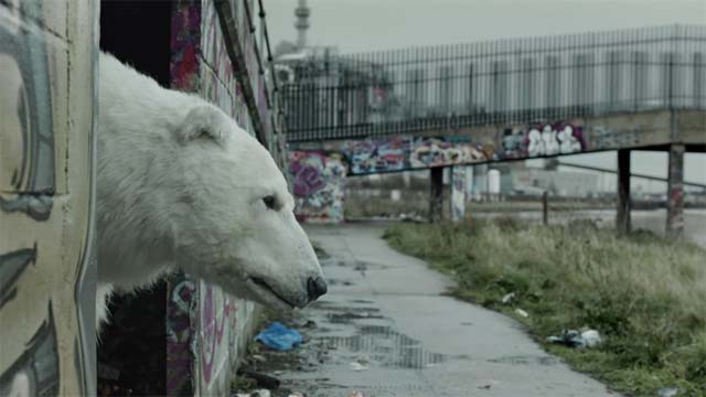 Greenpeace - Un ours polaire sans abri à Londres