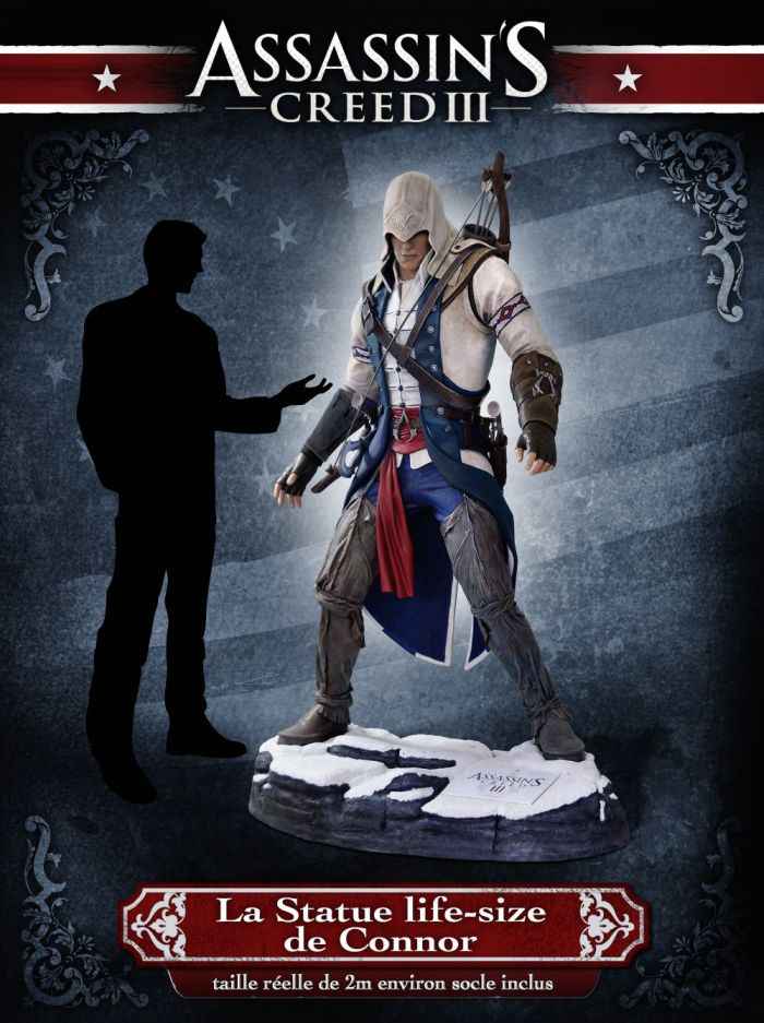 Concours Assassin's Creed III - Une statue life-size (2m) à gagner (avec les réponses)