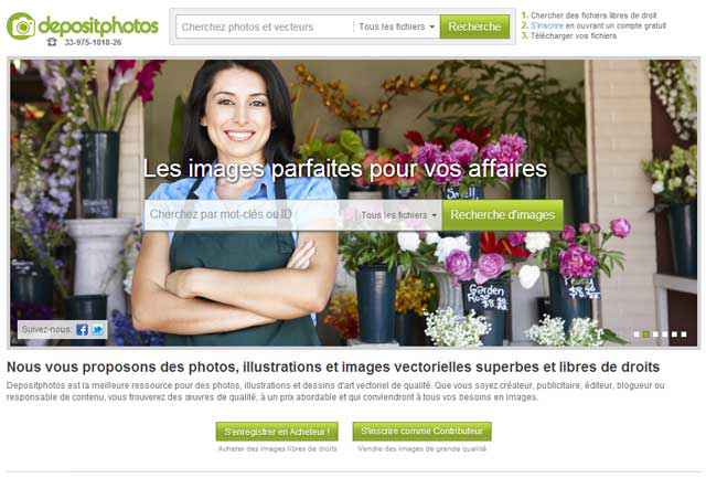 Depositphotos - Une banque d'image libre de droit