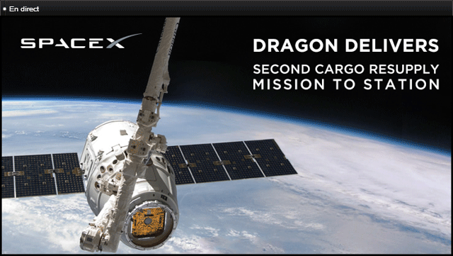 Live - Lancement du vaisseau cargo SpaceX Dragon