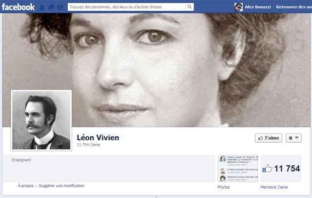 La page Facebook de Léon Vivien, un poilu de 14-18