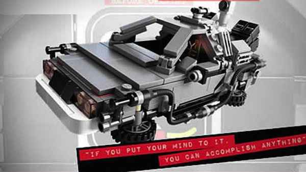 La DeLorean de Retour vers le Futur en LEGO