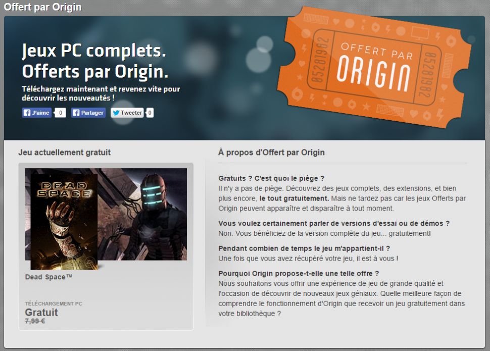 Offert par Origin   Téléchargez des jeux PC gratuits   Jeux Origin   Jeux Origin