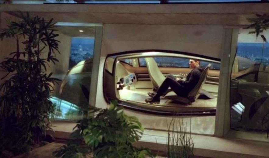 La voiture autonome de Tom Cruise dans le film Minority Report