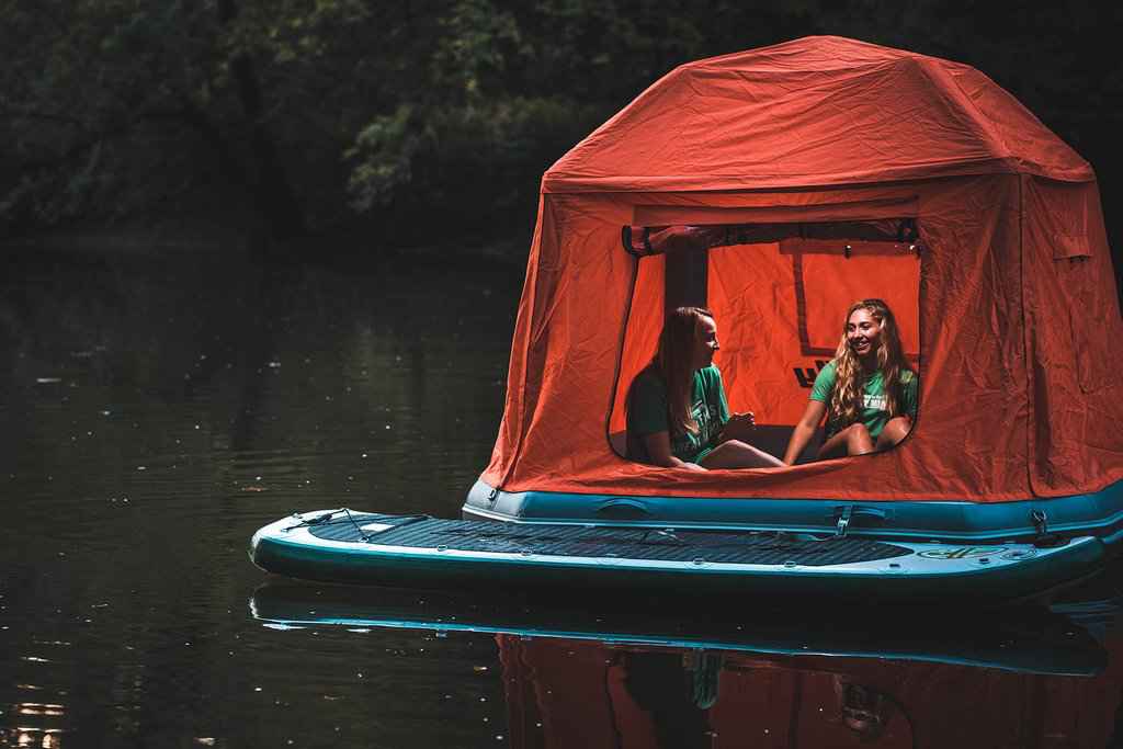 Shoal tente, la tente flottante