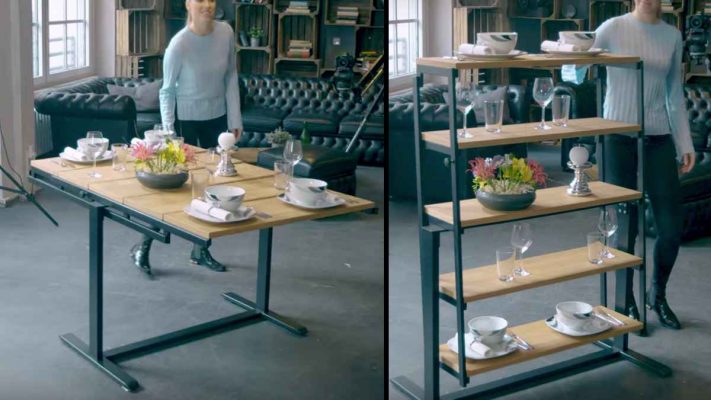 Vieco : Swing by Eve, une ingénieuse table qui se transforme en étagère