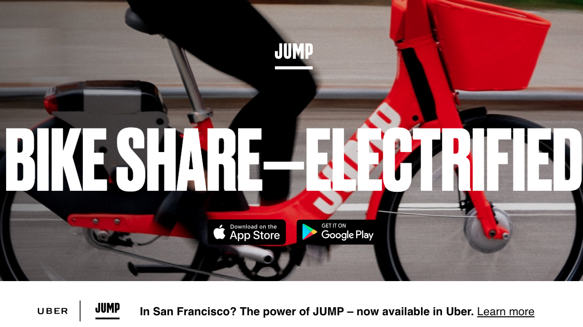 Rachat de Jump Bike par UBER