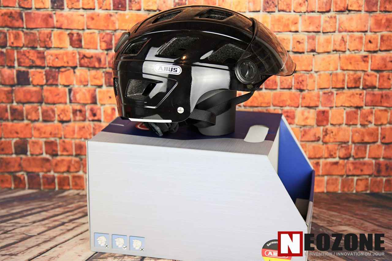 Test Casque Velo Abus Hyban Avec Led Et Visiere Integree