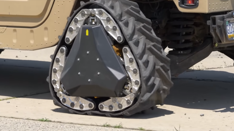 DARPA GXV-T, la roue qui se transforme en chenille en roulant (et vice versa)