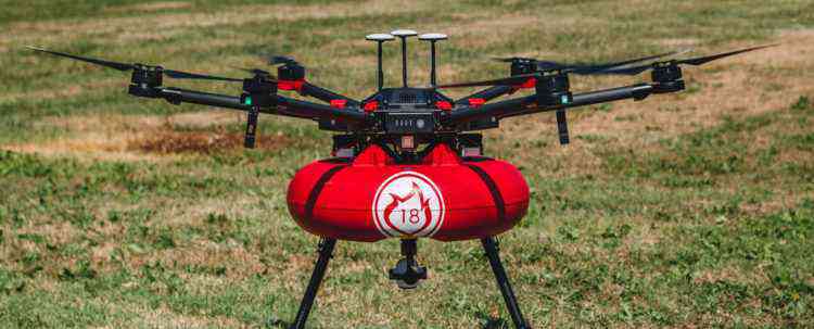 Air Marine, le drone pompier qui détecte et éteint les reprises de feu