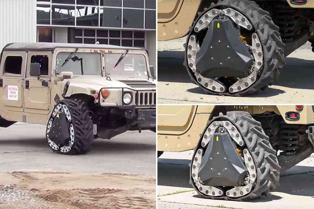 DARPA GXV-T, la roue qui se transforme en chenille en roulant (et vice versa)