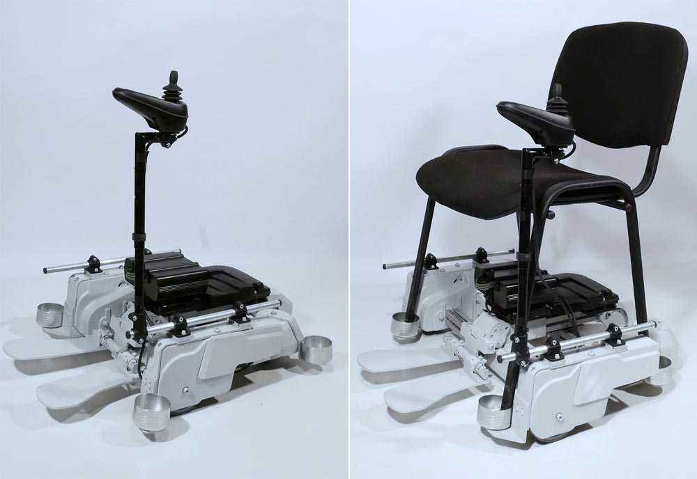 Mobili Kit transforme n'importe quelle chaise en fauteuil roulant électrique
