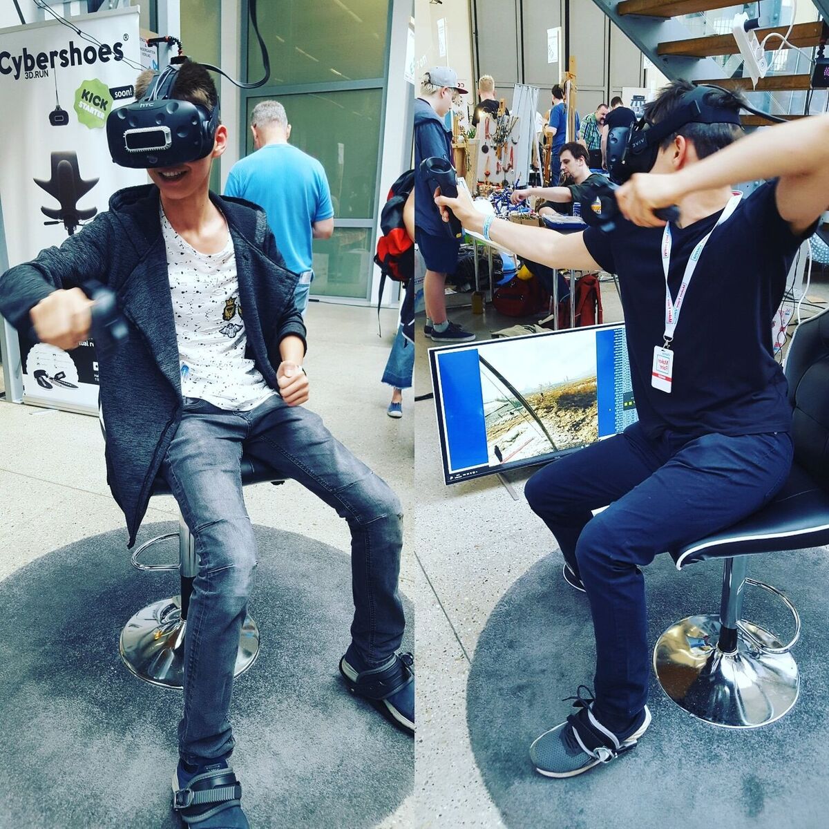 Cybershoes, des patins pour se déplacer dans réalité virtuelle