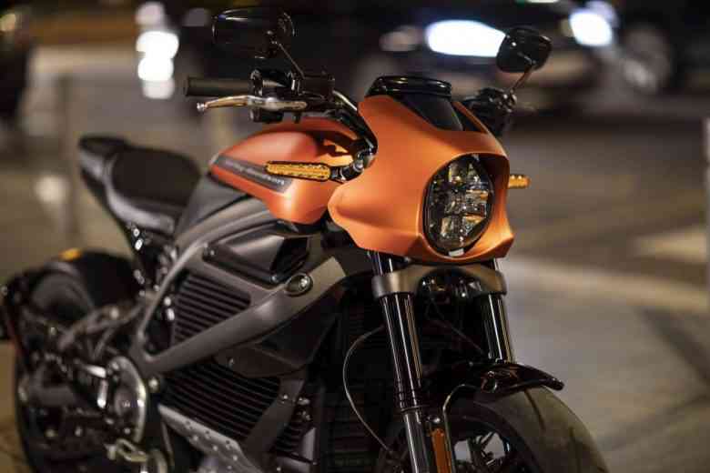 Harley Davidson LiveWire, a 100% electric motorcycle.