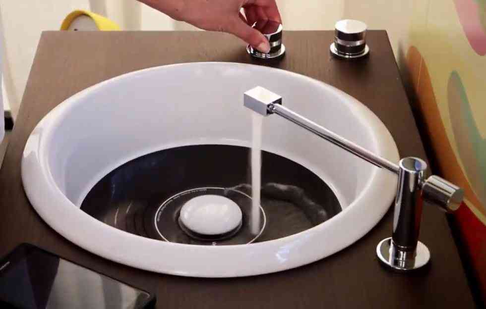 VINYL Olympia Ceramica, la vasque de salle de bain en forme de platine vinyle