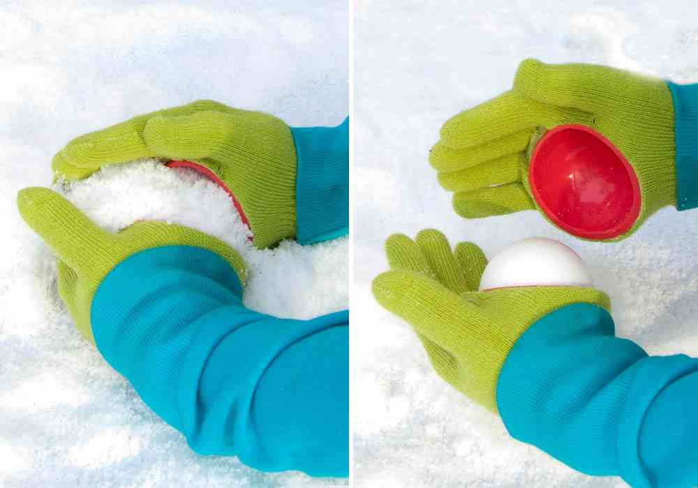 Avec cette paire de gants vous ferez des boules de neige parfaite !