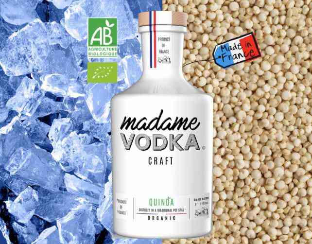 Madame Vodka, la vodka bio à base de quinoa français