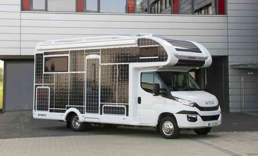 Dethleffs e.home, le camping car qui roule à l'énergie solaire !