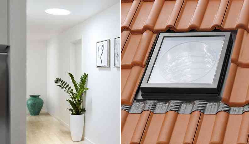 "Sun Tunnel" de VELUX, le conduits de lumière naturelle et sans électricité
