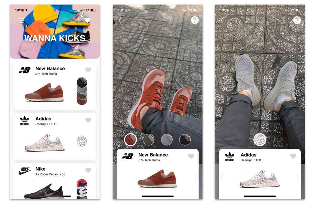 Wanna Kicks, l'application qui vous fait tester les sneakers en réalité augmentée