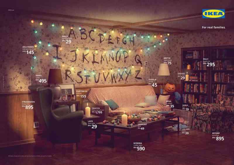 IKEA reproduit les mythiques salons de Stranger Things, des Simpsons, et de Friends