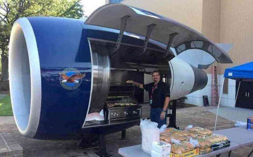 Quand des ingénieurs de Delta Air Lines fabrique un barbecue, le résultat est forcement hors normes !