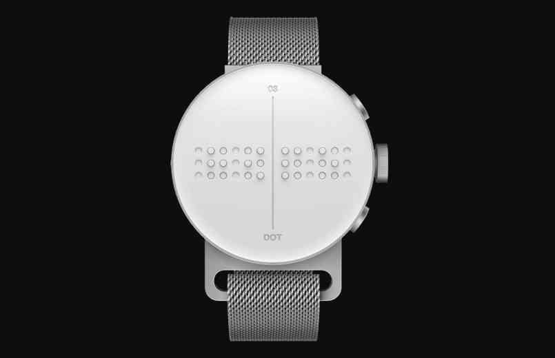 Dot Watch, la montre connecté qui affiche l'heure, les appels et les messages en braille