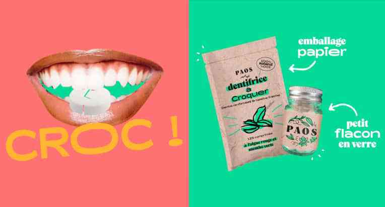 Paos, le dentifrice à croquer 100% naturel, zéro plastique et made in France