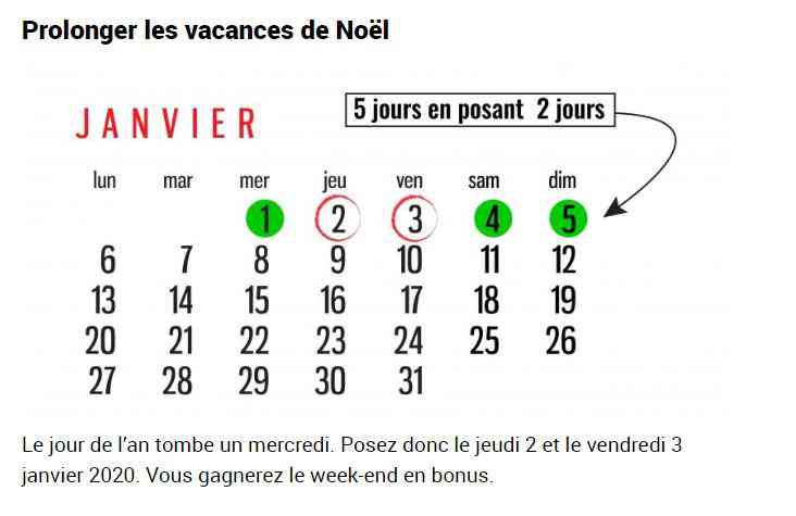 60 jours de vacances en ne posant que 25 congés payés, c'est possible avec un peu d'organisation...