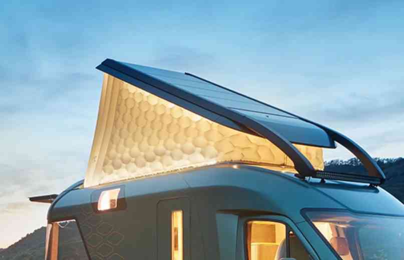 Hymer et BASF, dévoile un camping-car futuriste, le Vision Venture