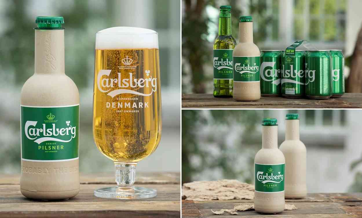 Carlsberg veut créer des bouteilles de bières en papier