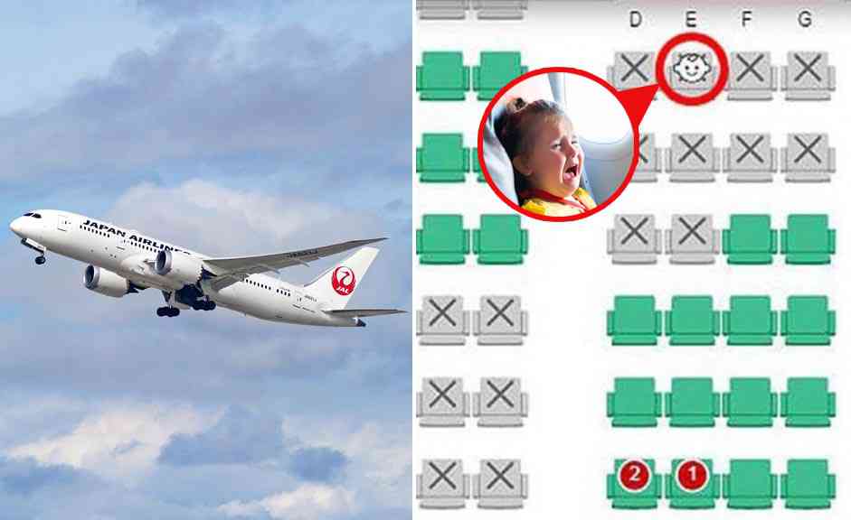 Japan Airlines : il est désormais possible de choisir le siège le plus éloigné des jeunes enfants...