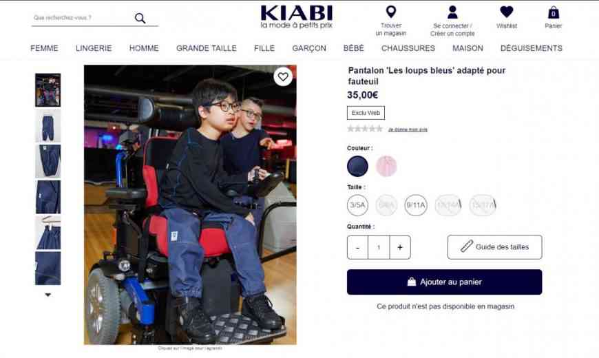 Handicap : Kiabi propose des vêtements facile à enfiler