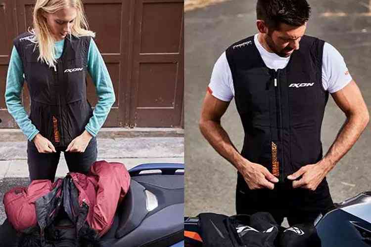 gilet airbag sous blouson