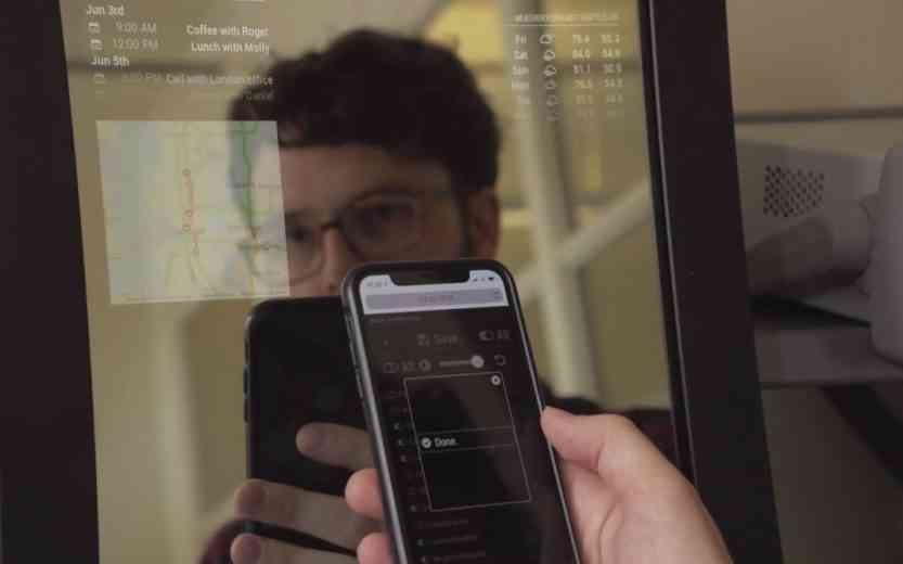 Makr Mirror, un miroir connecté et intelligent qui attend votre participation financière sur Kickstarter