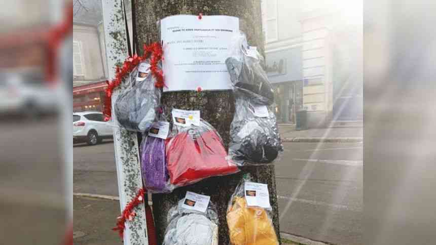 Solidarité : des arbres à écharpes et à manteaux pour aider les personnes dans le besoin...